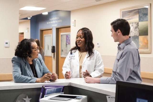 Doctors talking