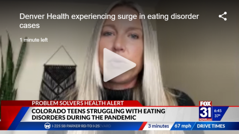Jeana Cost, MS, LPC, CEDS speaks with Fox 31 Denver
